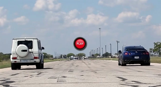 Watch a Hennessey Mercedes G63 AMG HPE700 Race a Nissan GT-R
