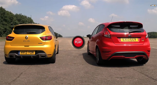  212HP Ford Fiesta ST Mountune Drag Races Standard 197HP Renault Clio RS