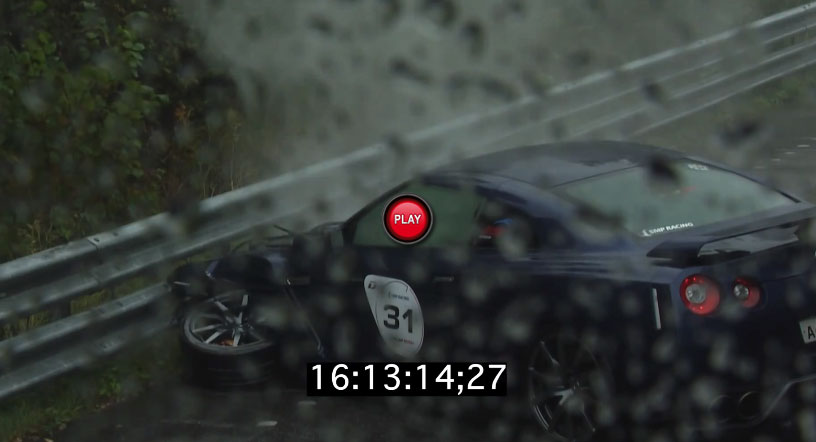  Watch a Super Cool Woman Crash a Nissan GT-R During Drag Race