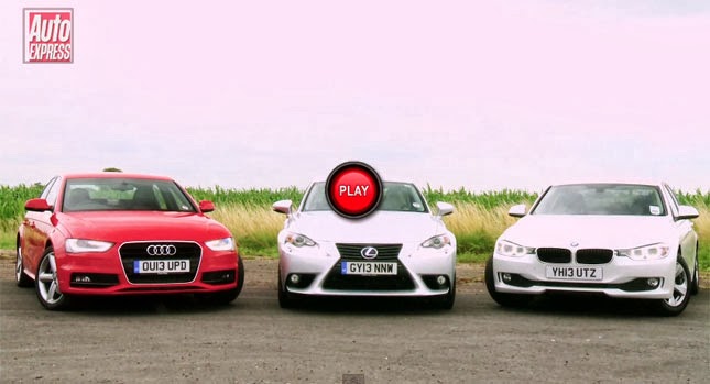  Lexus IS 300h Tries its Luck with Diesel-Powered BMW 3-Series and Audi A4
