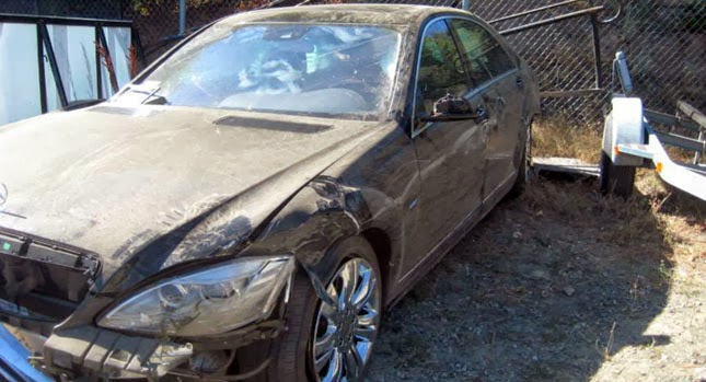  Mercedes S-Class Rolls 400 Feet Down a Mountain, Driver Lives to Tell the Tale