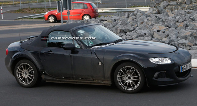  Scoop: Test Mule for New 2015 Mazda MX-5 and Alfa Romeo Spider