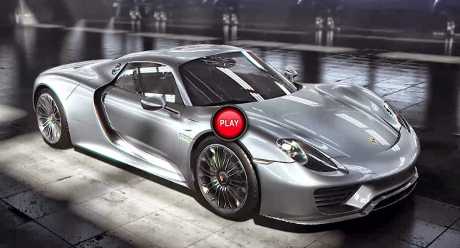  Porsche Digitally Dissects 918 Spyder Hybrid in New Promo