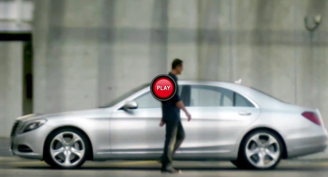  Mercedes Ad Has Schumacher Walking By an S-Class With Intelligent Drive…
