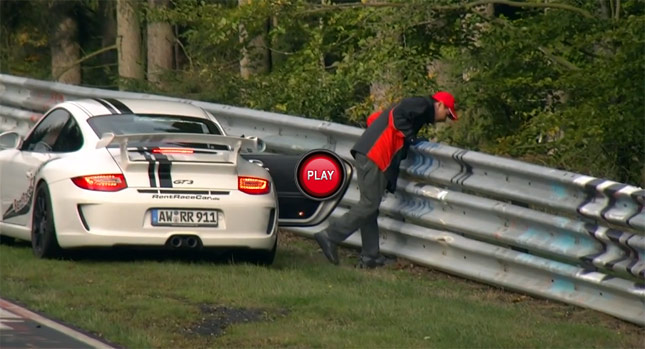  Porsche 911 GT3 Passenger Can't Stomach Ride on the 'Ring