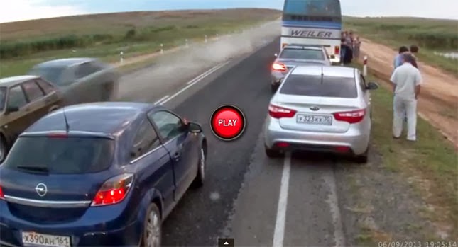  That's Just Crazy…One Accident Leads to Another in Russia
