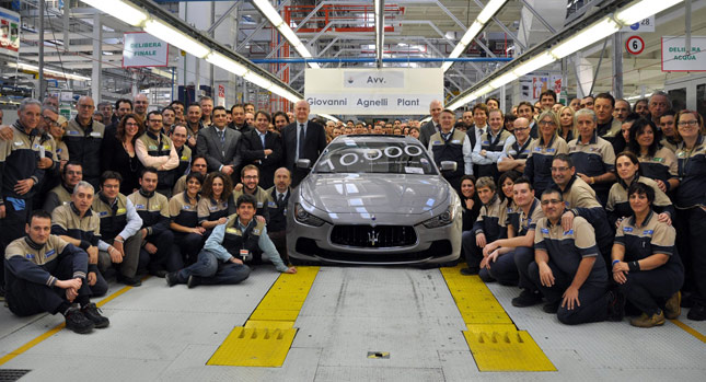  10,000th Maserati Built this Year at the Grugliasco Plant in Turin [w/Video]
