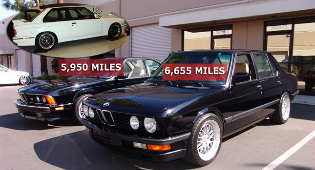  Super Low Mileage 1991 BMW M3 EVO, 1988 M5 and 1988 M6 for Sale at $158,500 a Piece!