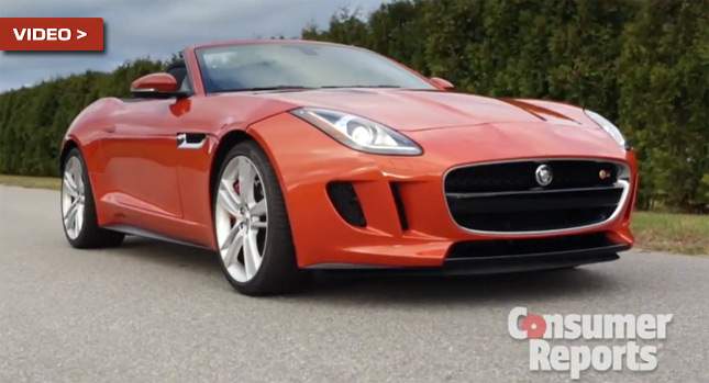  Consumer Reports Says Jaguar F-Type is “a British Corvette” that Sounds and Looks Great