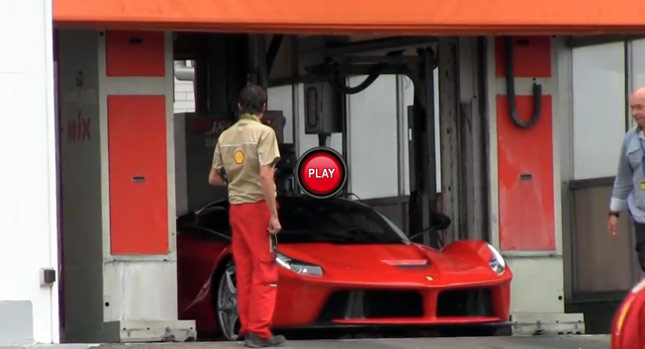  Ferrari LaFerrari Takes a Quick Shower at Car Wash