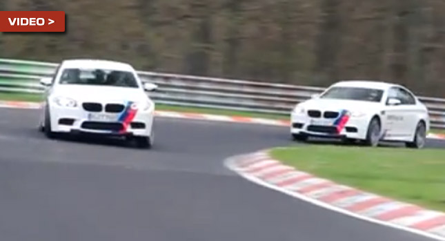  Just a Couple of BMW M5 'Ring Taxis Having Fun Around Corners