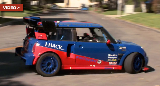 Jay Leno Drives Twin-Engined 2002 Mini Cooper with 500HP