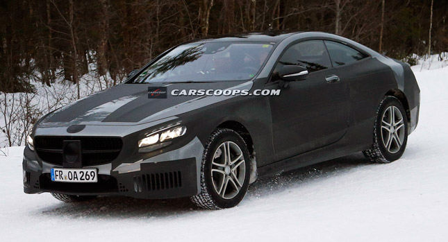  Scoop: New Mercedes-Benz S-Class Coupe Loosens Up on the Camo
