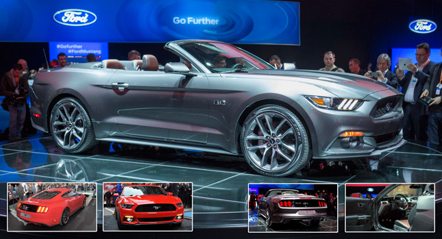  2015 Ford Mustang Coupe and Convertible in 172 Photos with Live Shots