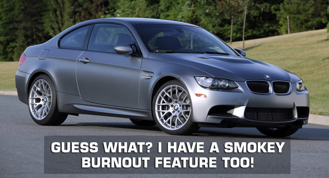  BMW E92 M3, F10 M5 and F12 M6 Also Have a Secret Smokey Burnout Function!