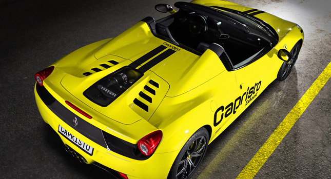  Capristo Revises Its Ferrari 458 Spider Engine Window Mod