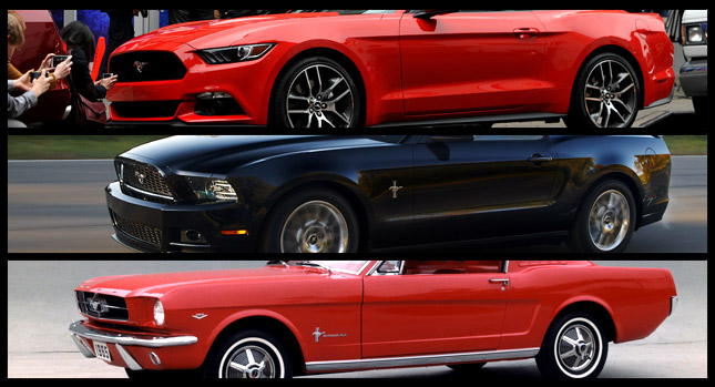  We Visually Compare the New 2015 Mustang to the Previous One and the Original