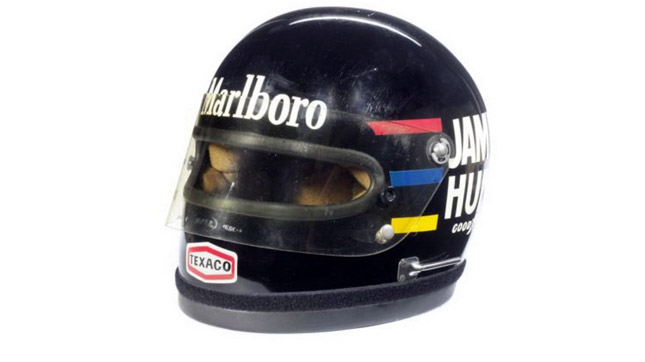  James Hunt’s 1976 Helmet going to Auction for an Estimated $32,000