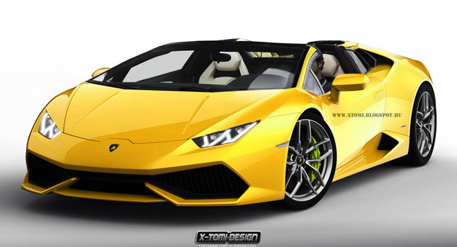  New Lamborghini Huracan Blows its Top Roadster Style in Photoshop