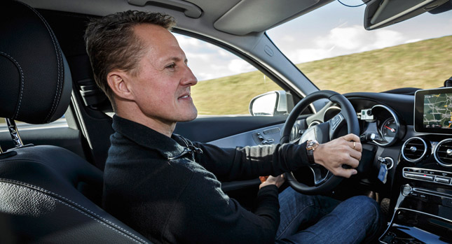  Michael Schumacher Tests New 2015 C-Class’ Safety Systems [w/Video]