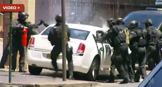  Chrysler 300 is No Match for Swift and Forceful Aussie Riot Squad