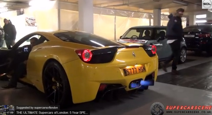  Ferrari 458 with Capristo Exhaust Revving in Underground Parking Lot Can Make You Go Deaf
