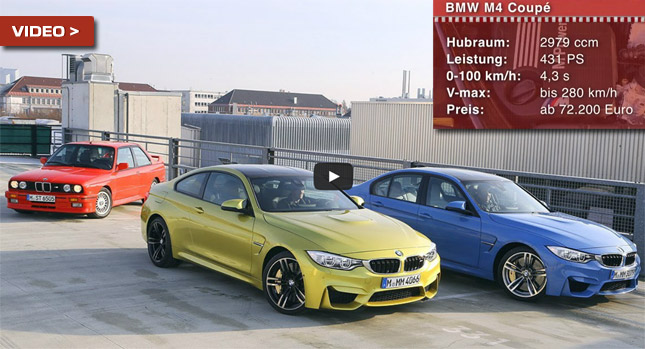  Original BMW M3 E30 Meets the All-New M4 Coupe, Plus Preliminary Specs