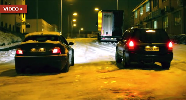  Watch a BMW M3 with Winter Tires Run Circles Around a Subaru Forester with Summer Rubber [Update]