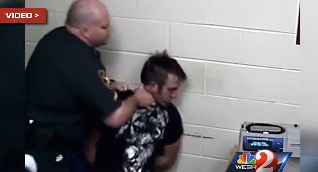  Sheez; Officer Slams DUI Suspect's Head Into a Wall for Clearing His Throat…