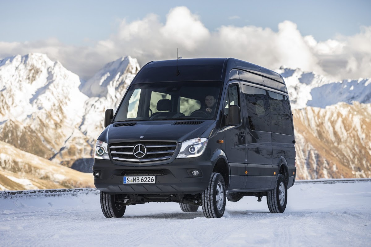 MercedesBenz Adds FourWheel Drive to the Sprinter Van [96 Photos
