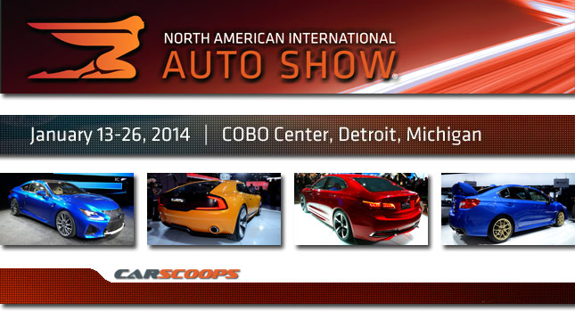  Carscoops' A to Z Guide to the 2014 Detroit Motor Show [Updated]