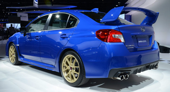  2015 Subaru WRX STI Bows in Detroit with a Big Wing and 305HP 2.5L Turbo [w/Video]