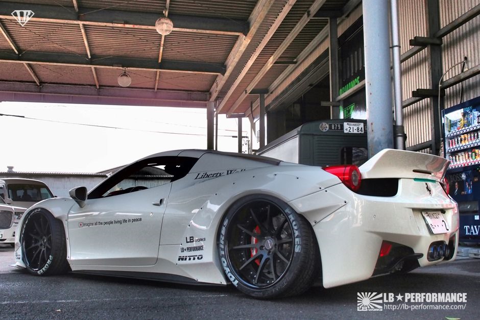 Japanese Tuner Visibly Rivets Widebody Kit onto Ferrari 458 to Great