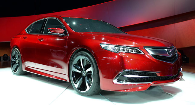  New 2015 Acura TLX Prototype Mid-Size Sedan in Detail [w/Video]