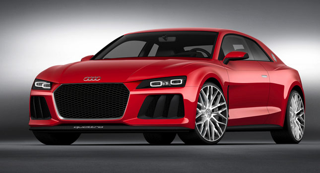  Audi Puts Laser Lights on the Sport Quattro Concept for CES 2014