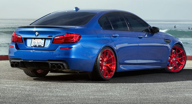  BMW M5 Monte Carlo Blue on Red HRE Rims; What Do You Say?
