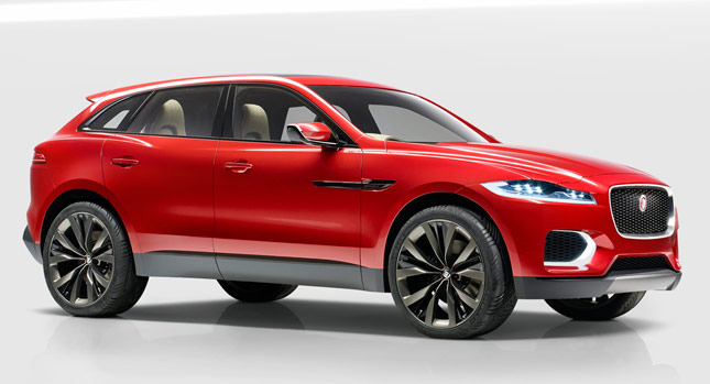  Jaguar C-X17 Concept Wears Red for the Brussels Motor Show