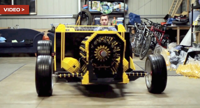  Aussie Makes Air-Powered Hotrod Entirely out of LEGO Blocks