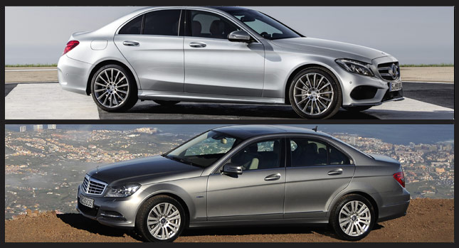 New Mercedes C-Class W205 Visually Compared to Old C-Class W204