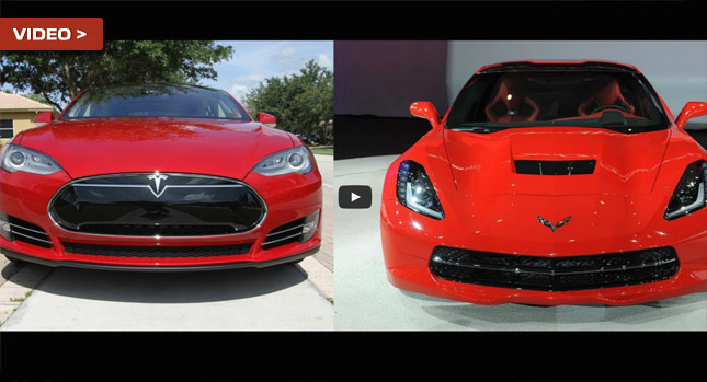  Tesla Model S Drag Races Corvette Stingray Z51, Can You Guess Who Wins?