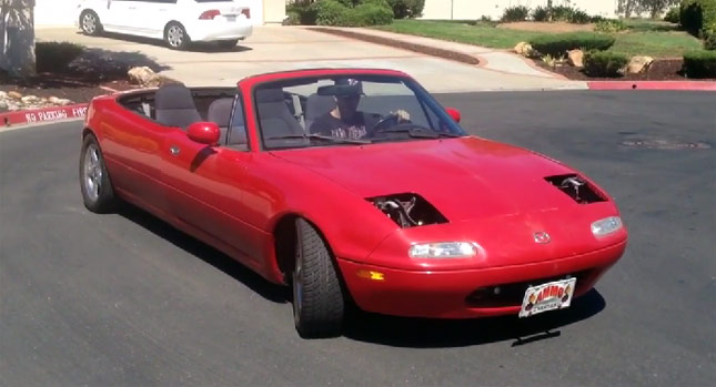  Mazda MX-5 Roadster Has a Four Seat Long Erection [w/Video]
