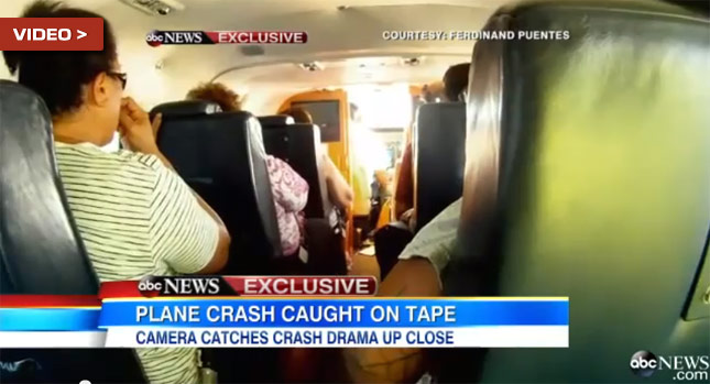  Watch Terrifying Footage of Plane Crash from the Inside