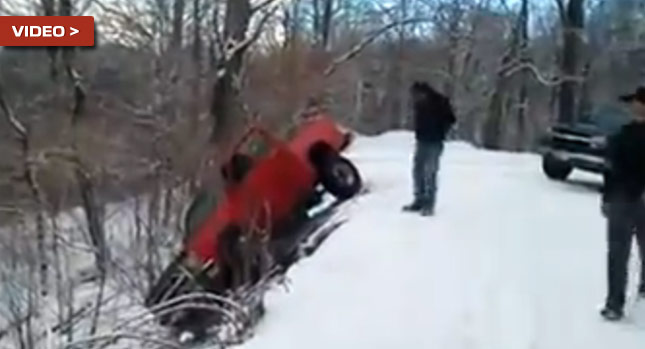  Oh Snap! Chevy Tries to Pull Another Stuck Truck to Safety