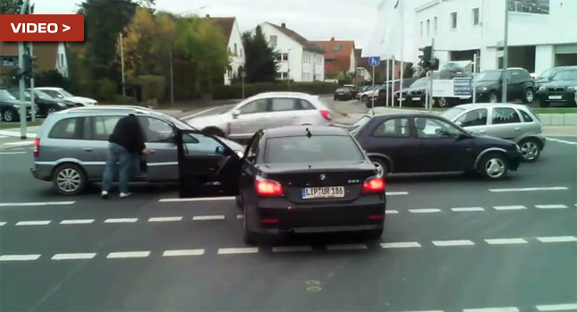  Brash and Impatient BMW Driver Meets Up with Karma