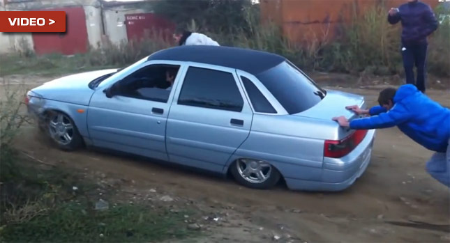  Low Rider or Broken Rider? Squatted Lada is Unfit for Dagestan Village