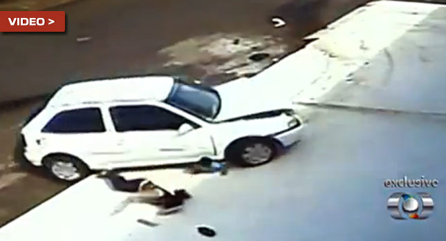  Car Runs Over Boy and His Grandmother, Both Miraculously Escape Virtually Unscathed!