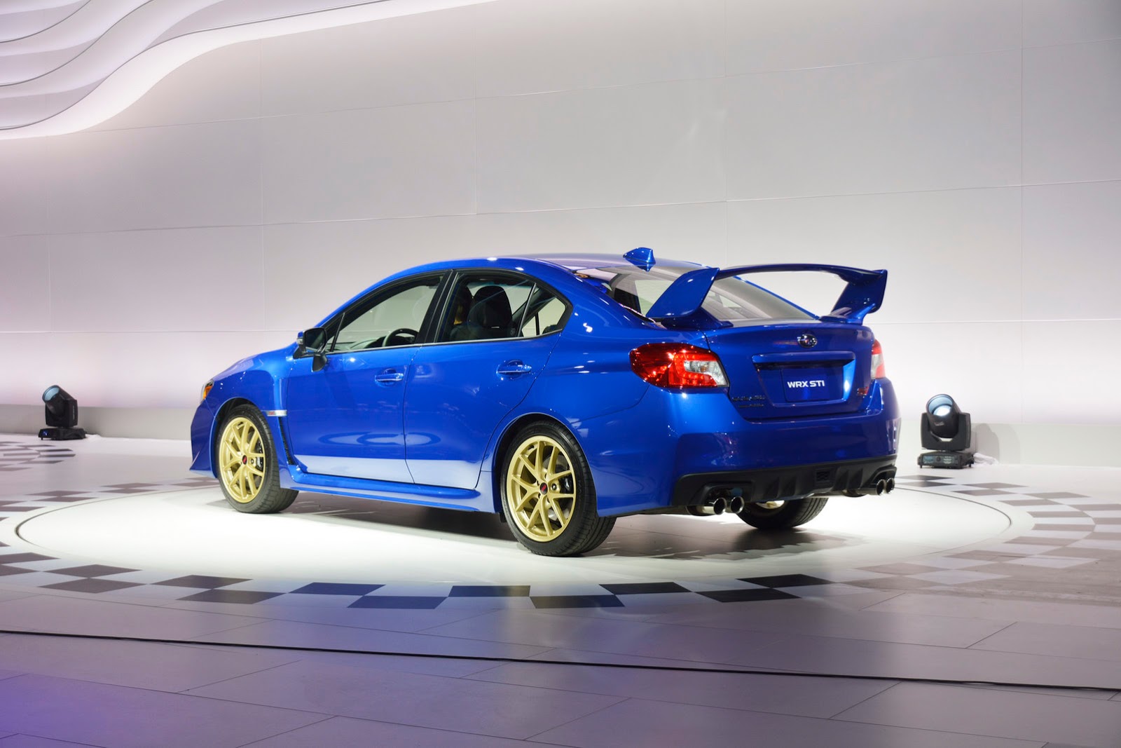 2015 Subaru WRX STI Bows in Detroit with a Big Wing and