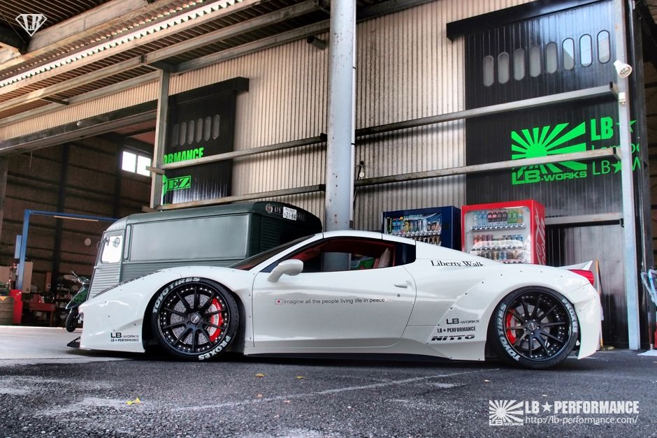 Japanese Tuner Visibly Rivets Widebody Kit onto Ferrari 458 to Great