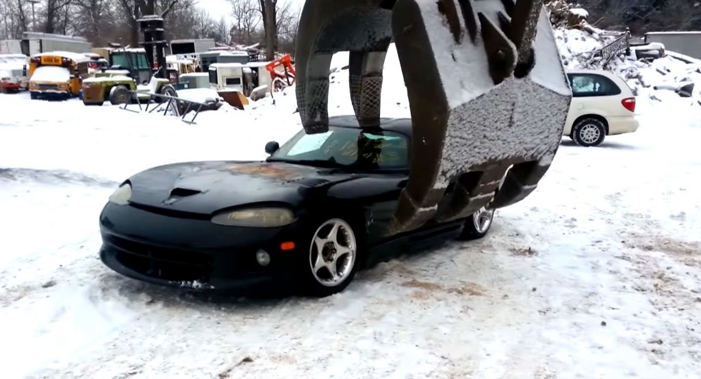  Why, Oh, Why? Dodge Viper Pounded And Crushed