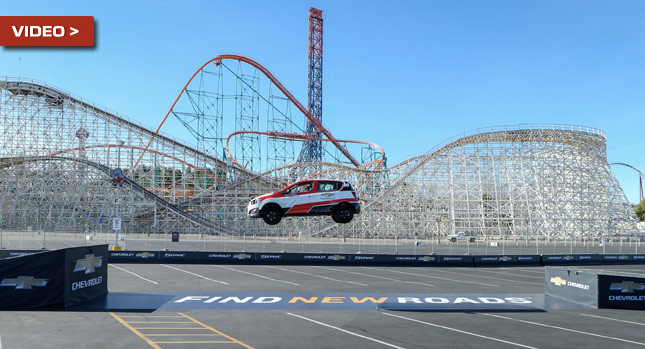  Chevrolet Sonic Sets Guinness World Record for Farthest Reverse Ramp Jump